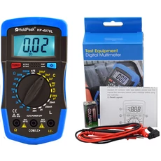 HoldPeak 4070L digitális multiméter (ellenállás, kapacitás, induktivitás mérés, tranzisztor hFE teszt)