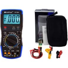 HoldPeak 760A digitális multiméter (VAC, VDC, AAC, ADC, ellenállás, kapacitás, dióda, hFE, szakadás)