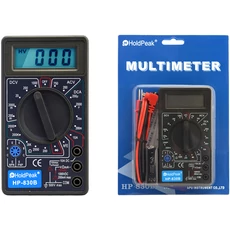 HoldPeak 830B digitális multiméter (VDC, VAC, ADC, ellenállás mérés, dióda, tranzisztor hFE)