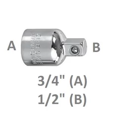 Jonnesway dugókulcs adapter, átalakító 3/4"-1/2" Jonnesway dugókulcs adapter, átalakító 3/4"-1/2"