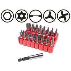 Vorel speciális bitkészlet, 25mm, 1/4", 33db