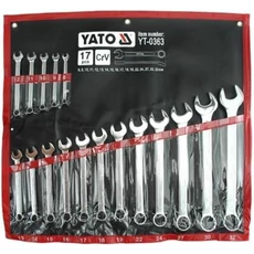 Yato YT-0363 csillag-villáskulcs készlet, 8-32mm, 17db-os