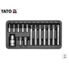 Yato Torx bitKészlet, T20-T55, 30 és 75mm, 1/2&quot;, 15db