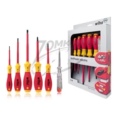 WIHA SoftFinish electric VDE csavarhúzó készlet 5+1r. SL+PH+fázisceruza SA320NSFK6/No.41489