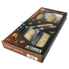 NAREX asztalosvéső készlet fa nyéllel 4r. 8-10-16-32mm 863110 NAREX asztalosvéső készlet fa nyéllel 4r. 8-10-16-32mm 863110