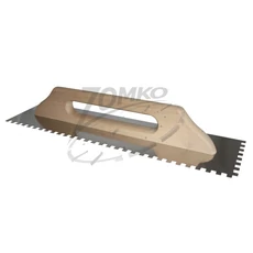 Svájci glettelő, fogazott INOX E10 130x480mm barkács Svájci glettelő, fogazott INOX E10 130x480mm barkács