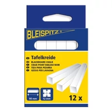 Bleispitz táblakréta, négyszögletes, fehér, 12x12x90mm, 12db