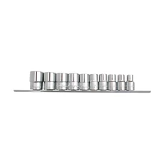 HANS dugókulcsfej készlet, 10-24mm, 1/2&quot;, 10 részes