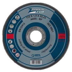 Z-Tools vágókorong, inox, 125x1x22.2mm, A60S-BF
