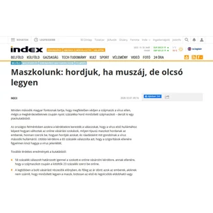 Maszkolunk: hordjuk, ha muszáj, de olcsó legyen
