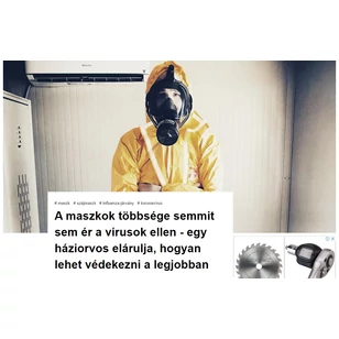 A maszkok többsége semmit sem ér a vírusok ellen - egy háziorvos elárulja, hogyan lehet védekezni a legjobban