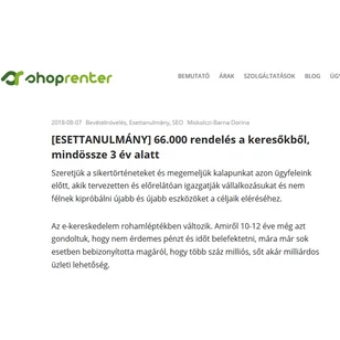 [ESETTANULMÁNY] 66.000 rendelés a keresőkből, mindössze 3 év alatt