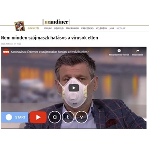 Nem minden szájmaszk hatásos a vírusok ellen