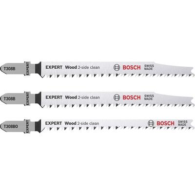 Bosch Expert Wood 2-Side Clean dekopírfűrészlap készlet puhafához, 3db