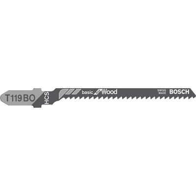 Bosch T119BO Basic for Wood dekopírfűrészlap, T-befogás, 83mm, 5db
