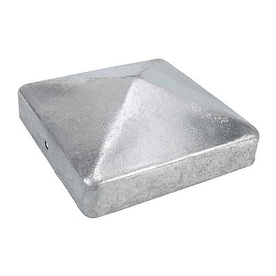Kúpos oszlopsapka, horganyzott, 90x90x1mm