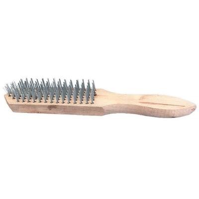 Sparta drótkefe fa nyéllel, acél, 27cm, 5 soros