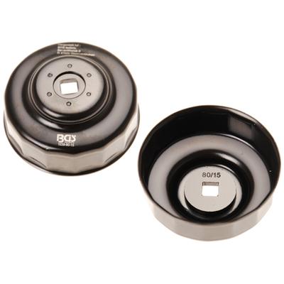 BGS 1039-80-15 Olajszűrőkulcs, 15 élű, 80mm (Honda, Mazda, Nissan, Opel)
