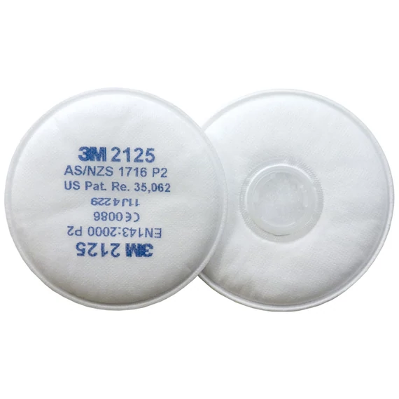 3M 2125 P2 részecske-szűrőbetét, fehér