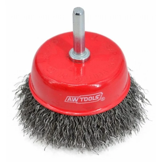 AWTools fazékkefe fúrógéphez, hullámos, 75mm
