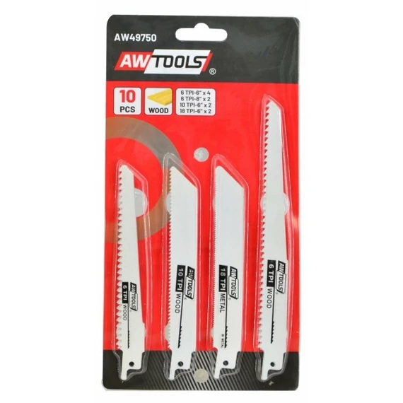 AWTools univerzális orrfűrészlap készlet, 10db