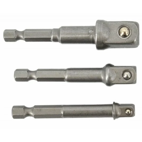 AWTools adapter készlet dugókulcsokhoz, 1/4"-3/8"-1/2", 3db