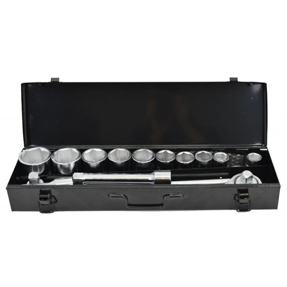 AWTools dugókulcs készlet racsnis hajtókarral, 3/4&quot;, 22-50mm, 14db