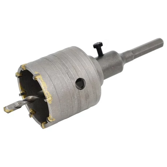 AWTools körkivágó betonhoz adapterrel, HEX, 80x100mm