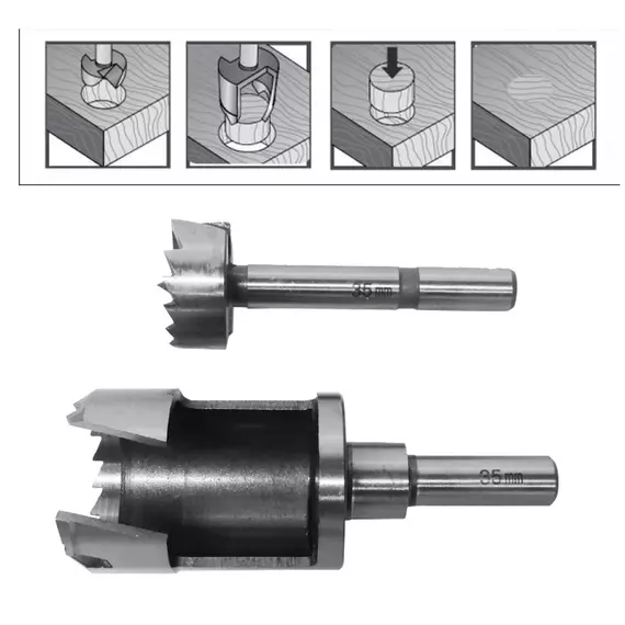 AWTools körkivágó és Forstner fúró, hengeres, 40mm