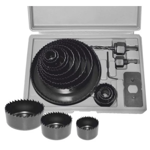 AWTools körkivágó készlet, 19-127mm, 16db