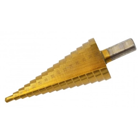 AWTools lépcsős fémfúrószár, HSS-TiN, 4-39mm, 8mm