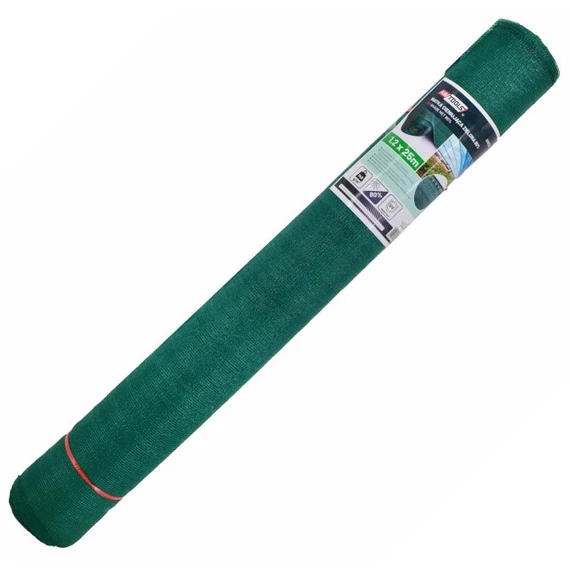 AWTools árnyékolóháló, zöld, vastag, 1.2x10m