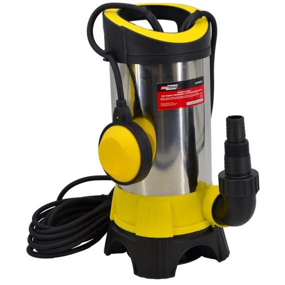 AWTools Q1DP szennyvízszivattyú úszókapcsolóval, INOX, 900W