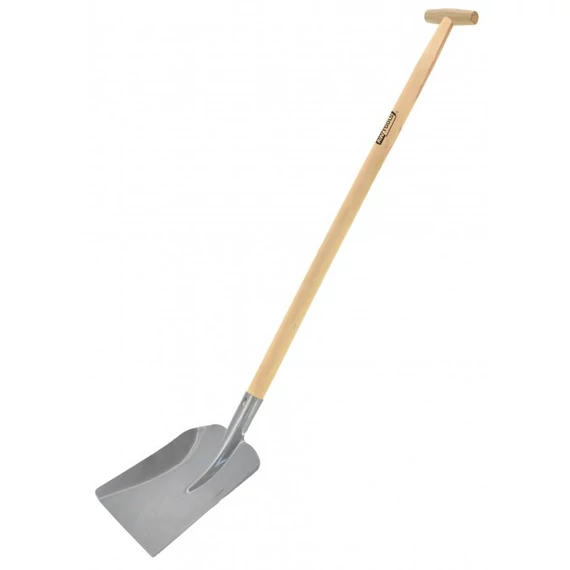 AWTools T100 lapát fa nyéllel, T-markolat, 1.2m, 23x27cm