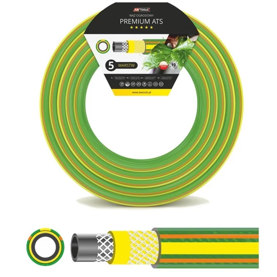 AWTools Premium ATS locsolótömlő, 30bar, 3/4&quot;, 50m