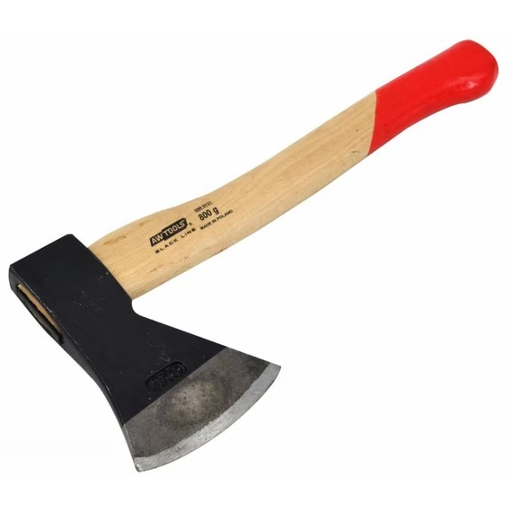 AWTools Black Line fejsze, fa nyél, 38cm, 800g