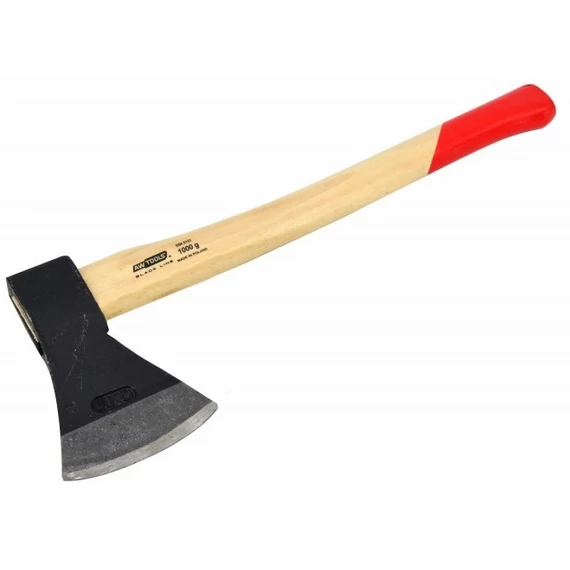 AWTools Black Line fejsze, fa nyél, 50cm, 1kg
