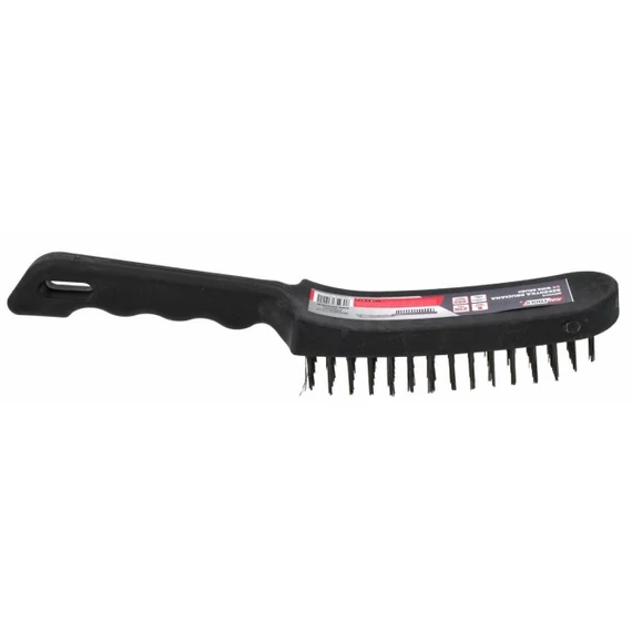 AWTools drótkefe ABS markolattal, 27cm, 6 soros