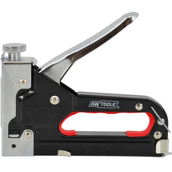 AWTools kézi kárpitos tűzőgép, U-típus, 4-14mm, fekete