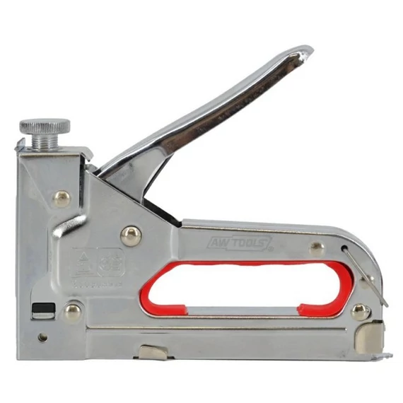 AWTools kézi kárpitos tűzőgép, U-típus, 4-14mm, szürke