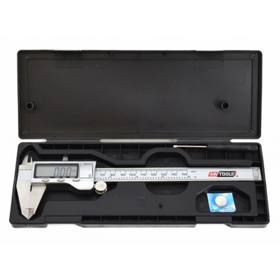 AWTools digitális tolómérő, 15cm, 0.01mm