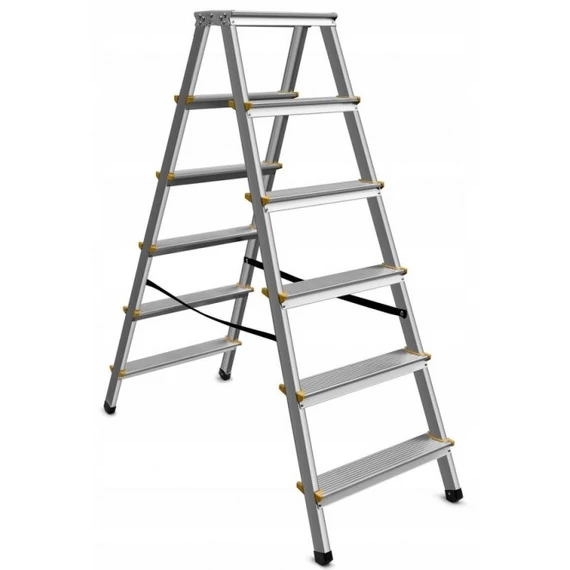 AWTools létra, alumínium, kétágú, 150kg, 6 fokos