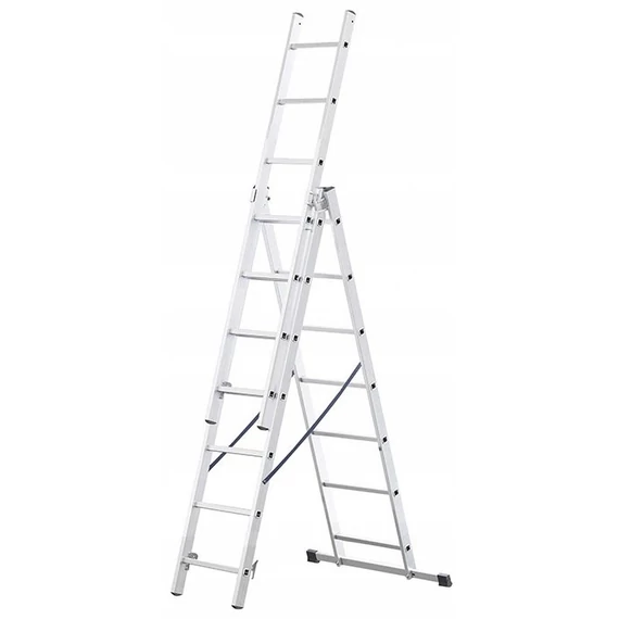 AWTools profi létra, 3 részes, alumínium, 150kg, 3x7 fok