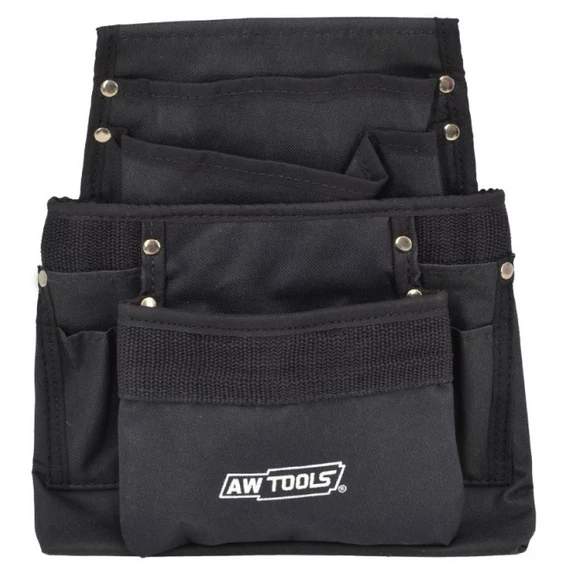 AWTools szerszámtartó, nylon, övre fűzhető, 10 zseb
