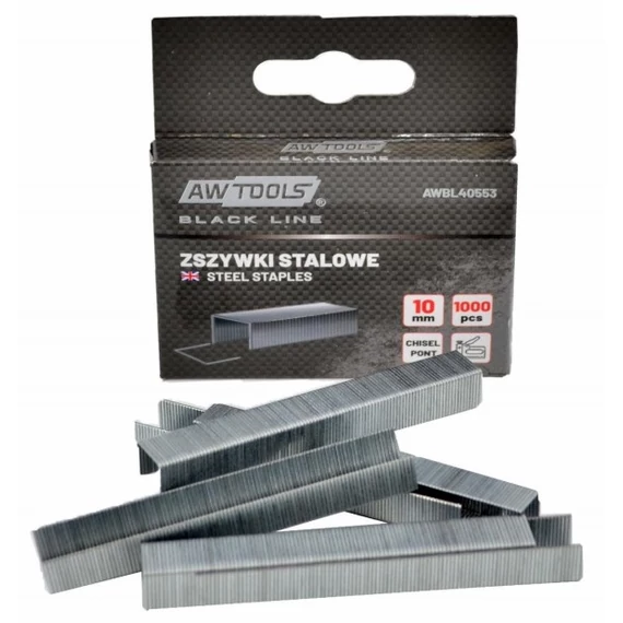 AWTools Black Line tűzőkapocs, 53-típus, 11.4x14mm, 1000db