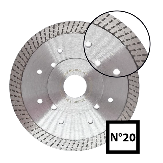 Abraboro gyémánttárcsa N°20, 115x22.23mm