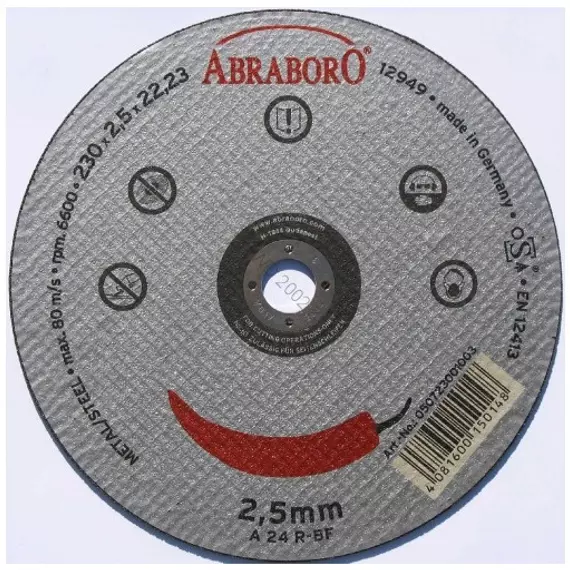 Abraboro Chili fémvágó korong 230x2.5mm