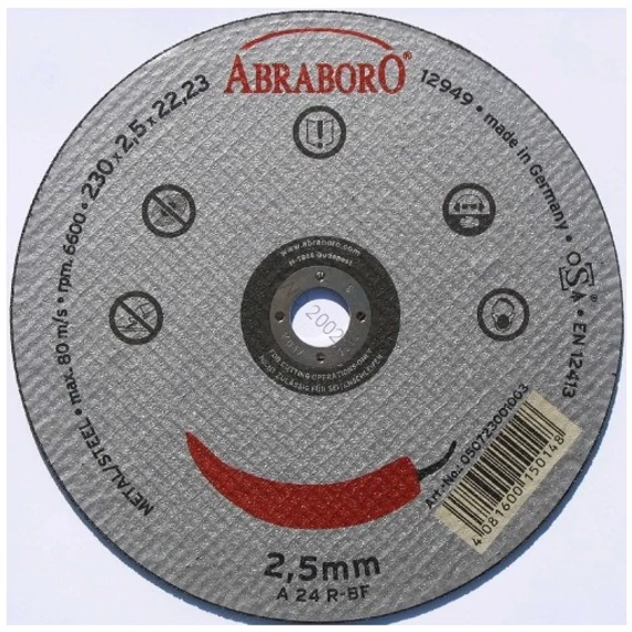 Abraboro Chili fémvágó korong 230x2.5mm
