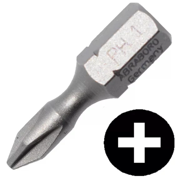 Abraboro SUPRA bithegy 1/4", PH1x25mm