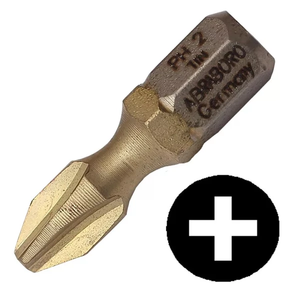 Abraboro Supra-Tin Phillips bithegy, PH2x25mm